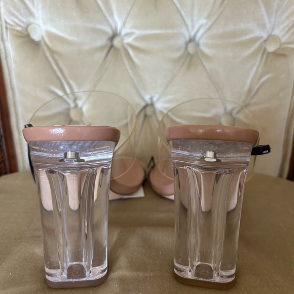 SOLD: Zara Transparent Heeled Sandals NWT - Picture 3 of 5